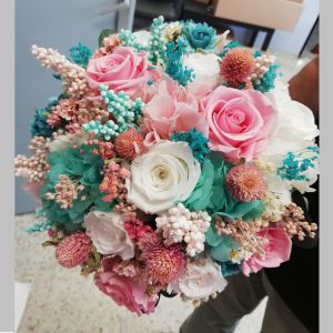 Ramo de Novia de Rosas Preservadas