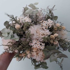 Ramo de Novia de Flores Preservadas y Secas