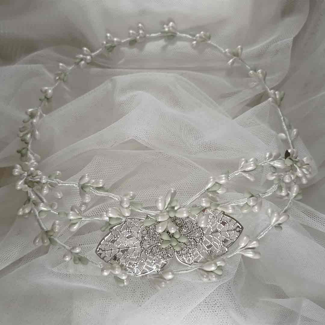 Corona o diadema para bodas y comuniones