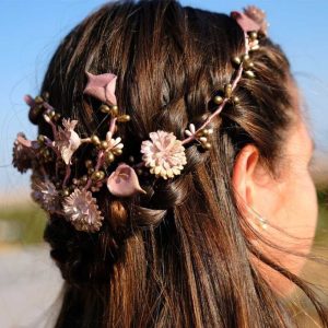 Corona de Pelo modelo Rosa