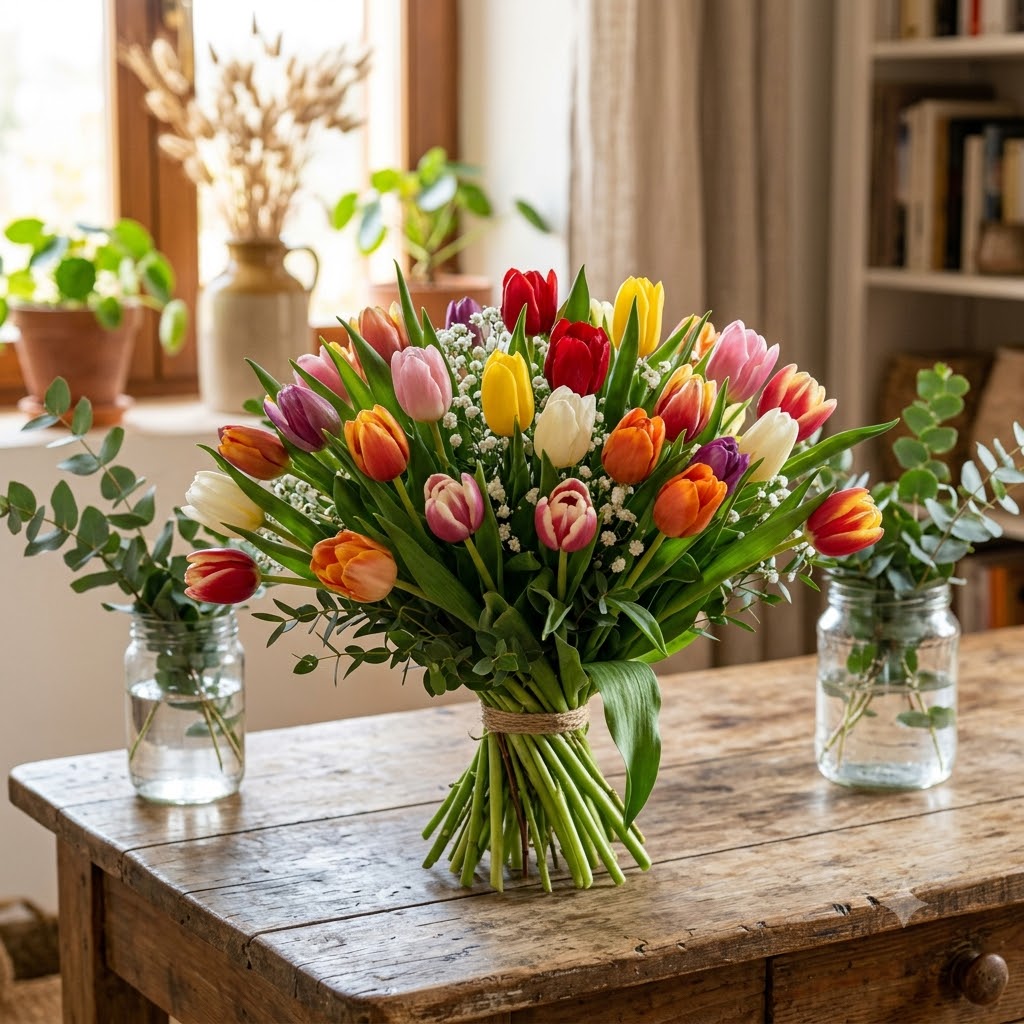 Significado de los tulipanes según su color