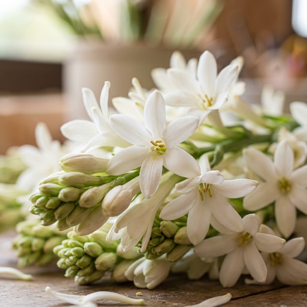 Vara de Nardos elaborados artesanalmente por La Peana Taller de Flores
